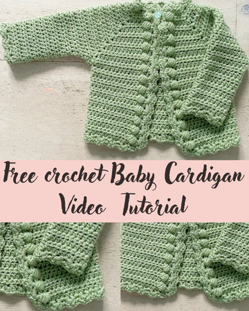 Free crochet Baby Cardigan