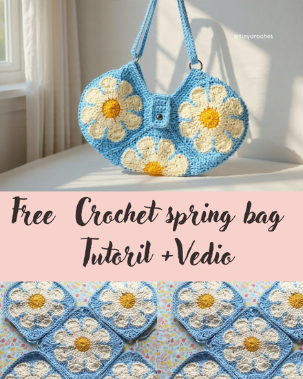 Crochet spring bag tutorial