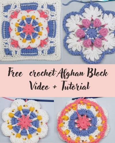 How to crochet Afghan Block