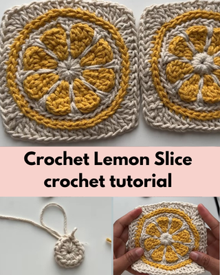 Crochet Lemon Slice crochet tutorial