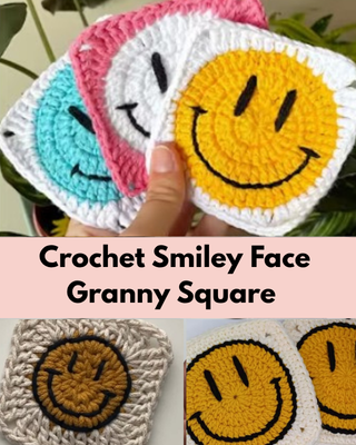Smiley Face Granny Square 