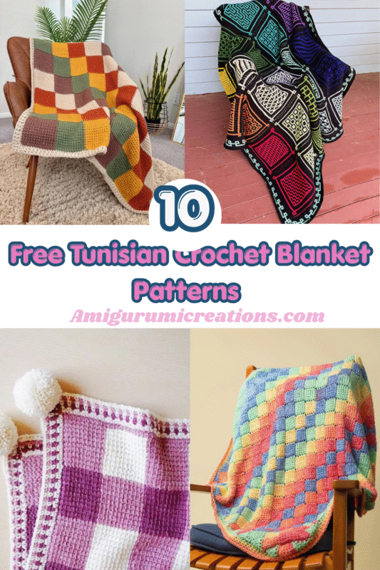 10 Free Tunisian Crochet Blanket Patterns