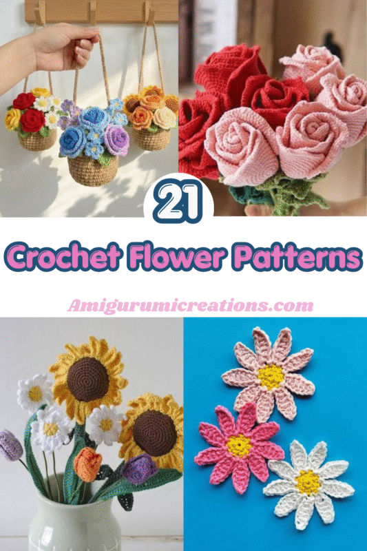 21 Crochet Flower Patterns You’ll Love to Make