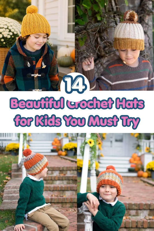 14 Beautiful Crochet Hats for Kids You Must Try