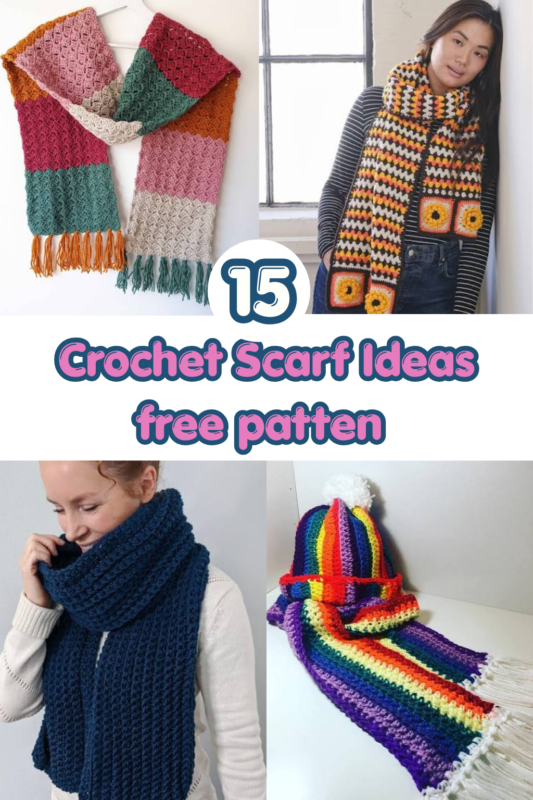 11 Crochet Scarf Ideas free pattren