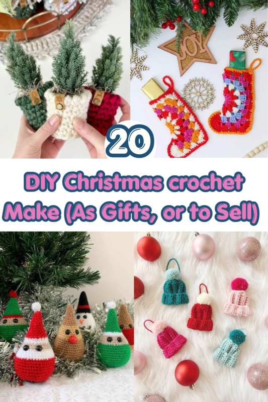 15 DIY Christmas crochet Make (As Gifts, or to Sell)